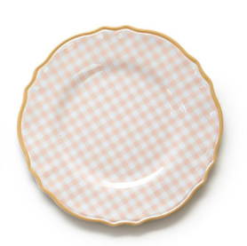 Gingham Plate Garden