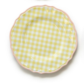 Gingham Plate Garden