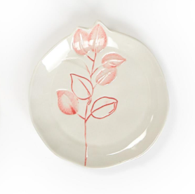 Lily Tidbit Plate Pink