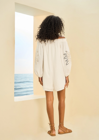 Clara Romper Off White