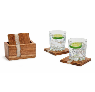 Verglas Coasters with Holder