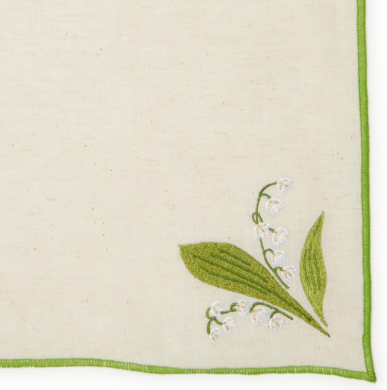 Lily of the Valley Embroidered Napkins