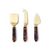 Tortoise Swirl Set of 3 Cheese Knives