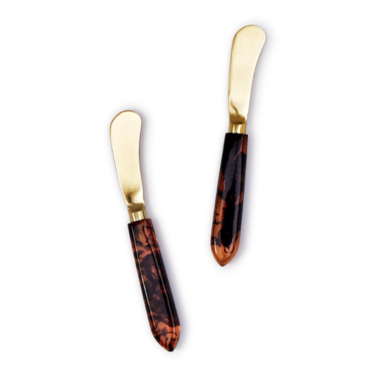 Tortoise Swirl Set of 2 Spreader