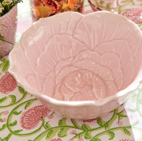Flower Tidbit Bowl Pink