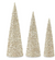 Champagne Sequins Bead Embellished LED Cone Tree S