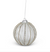 Jeweled Clear Glass Ornament