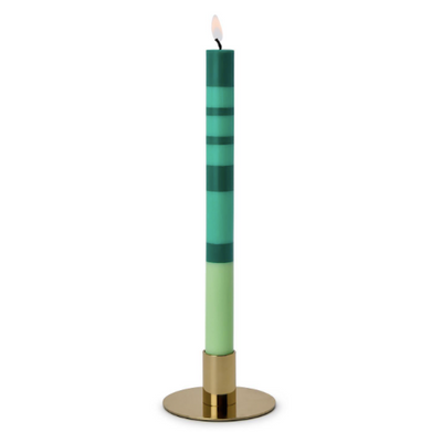 Metallic Gold Metal Taper Candlestick Candleholder