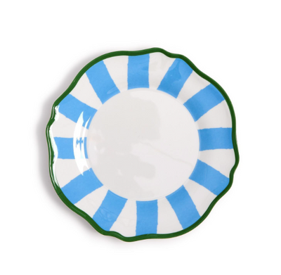 Plate French Blue Striped