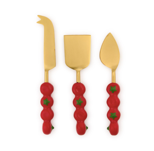 Tomato Set of 3 Cheese Knives