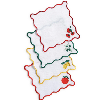 Fruit Cocktail Set of 4 Cocktail Napkins