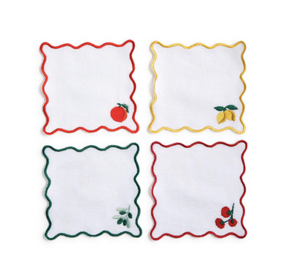 Fruit Cocktail Set of 4 Cocktail Napkins