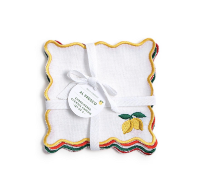 Fruit Cocktail Set of 4 Cocktail Napkins