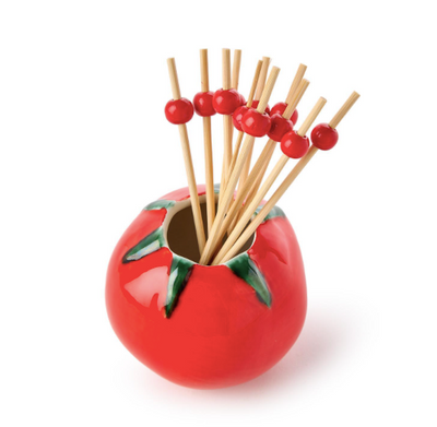 Tomato w 20 Red Ball Cocktail Picks