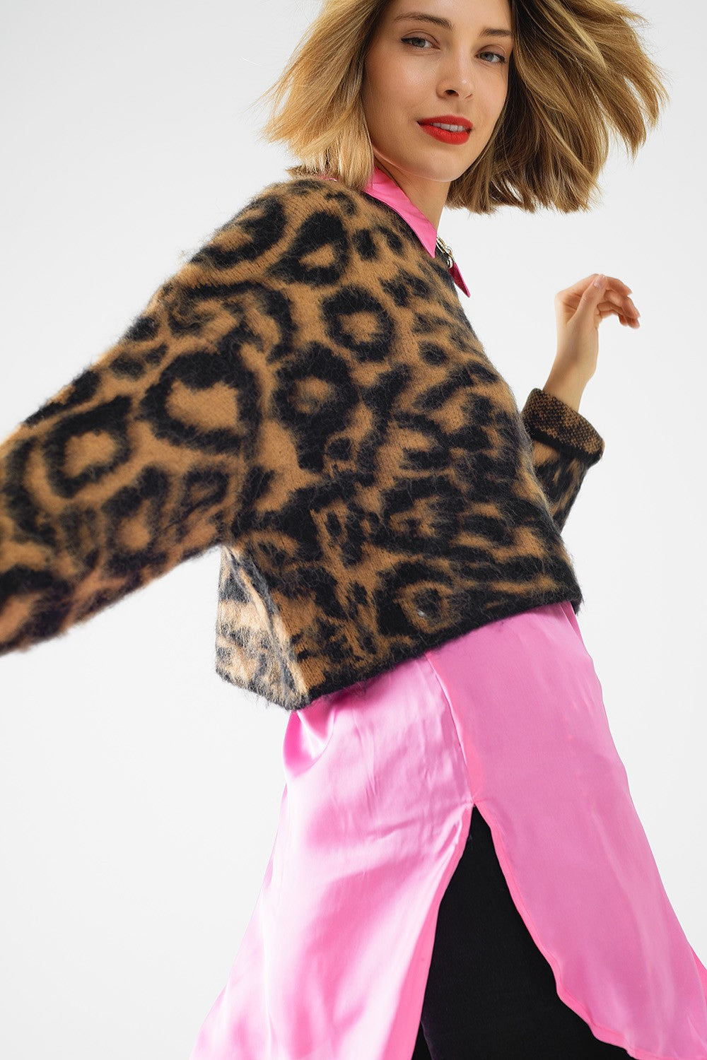 Darianis Sweater Leopard Print