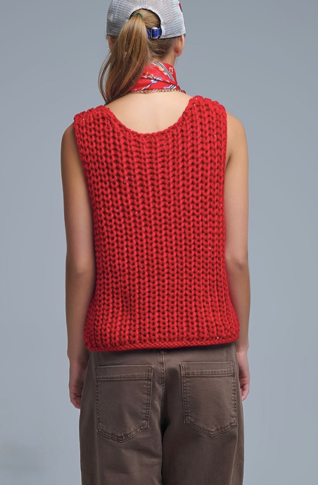 Josefina Sweater Red