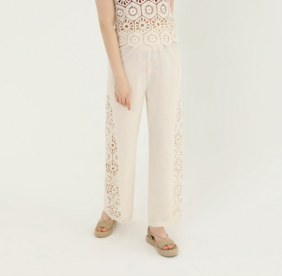 Cami Crochet Set Ecru