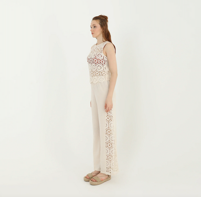 Cami Crochet Set Ecru