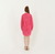 Oversized Eyelet Button Shirt Fuchsia