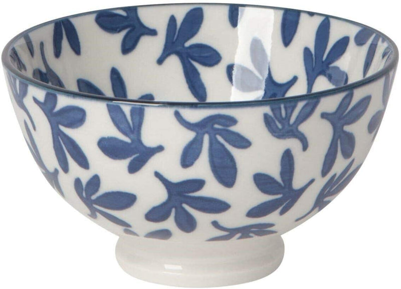 Bowl 4inch Blue Floral