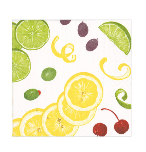 With An Extra Twist Paper Cocktail Napkins