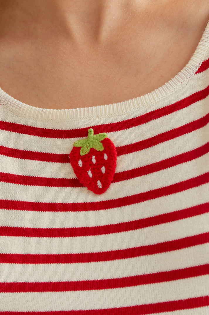 Yira Top Stripe Strawberry