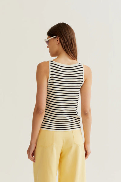 Ines Top White Black