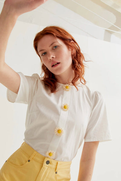Beni Shirt Flowe Yellow