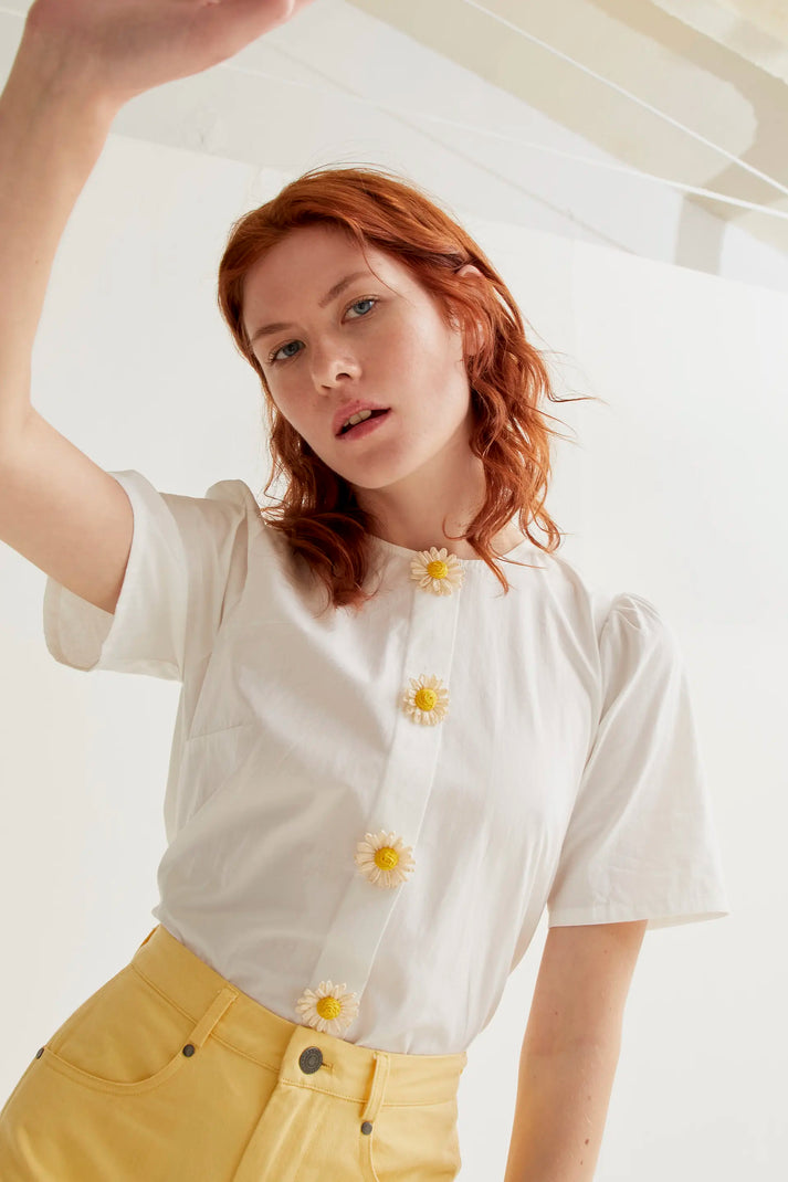 Beni Shirt Flowe Yellow