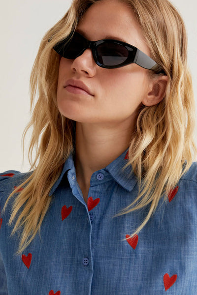 Mirta Shirt Heart Blue