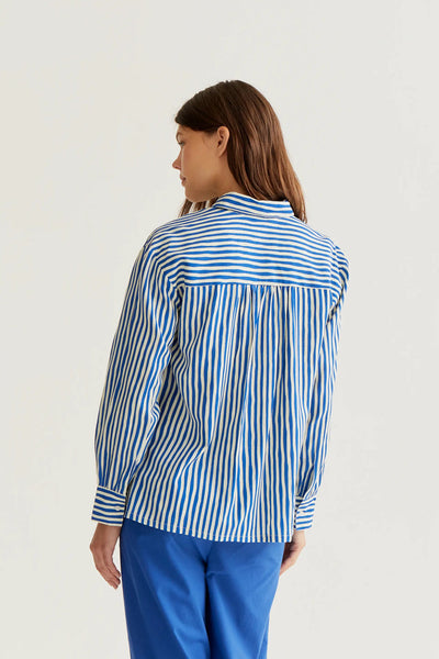 Manchola Shirt Stripe Blue