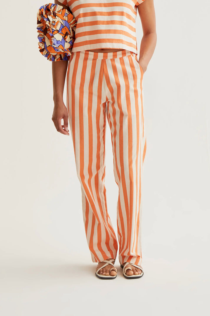 Zira Pant Stripe Orange