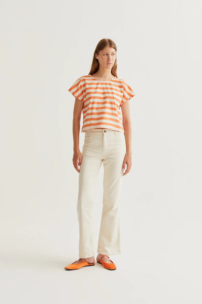 Zira Tshirt Stripe Orange