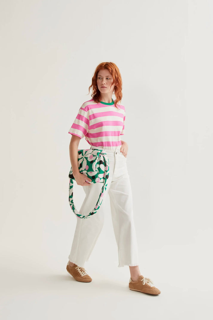 Firer Tshirt Stripe Pink