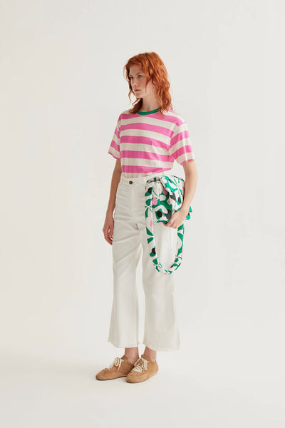 Firer Tshirt Stripe Pink