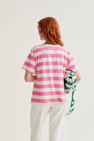 Firer Tshirt Stripe Pink