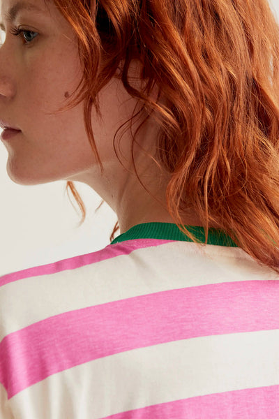 Firer Tshirt Stripe Pink