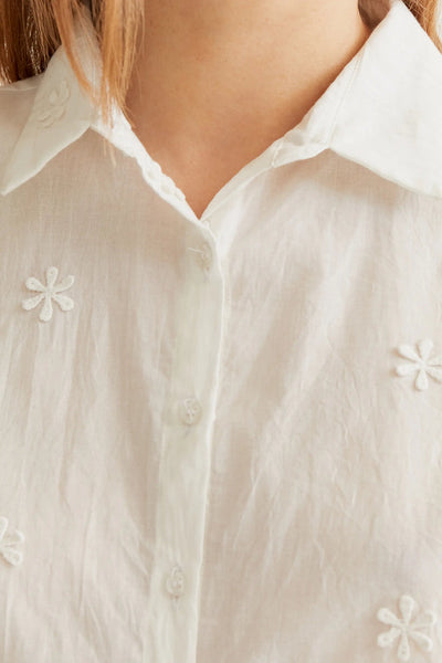 Renata Shirt Flowe White