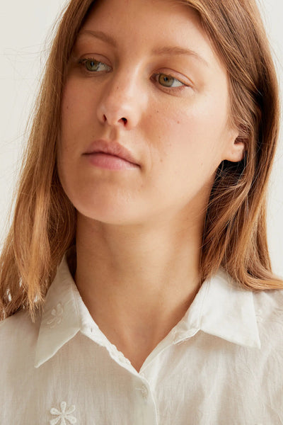 Renata Shirt Flowe White