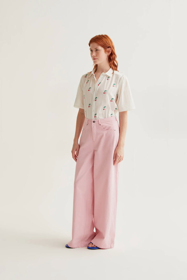 Serene Blouse Cherry