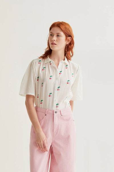 Serene Blouse Cherry