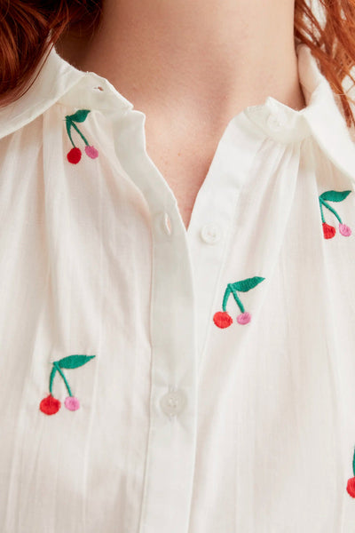 Serene Blouse Cherry