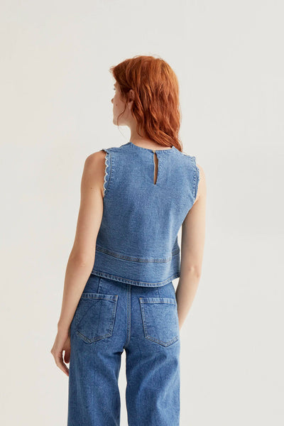 Hilary Top Blue