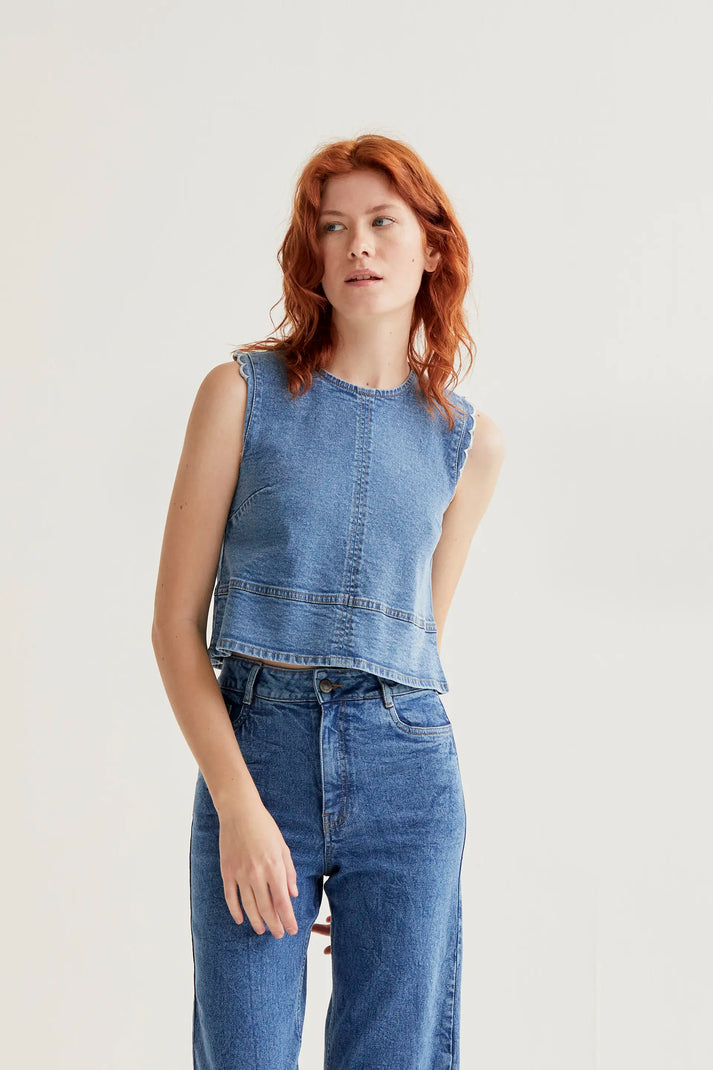 Hilary Top Blue
