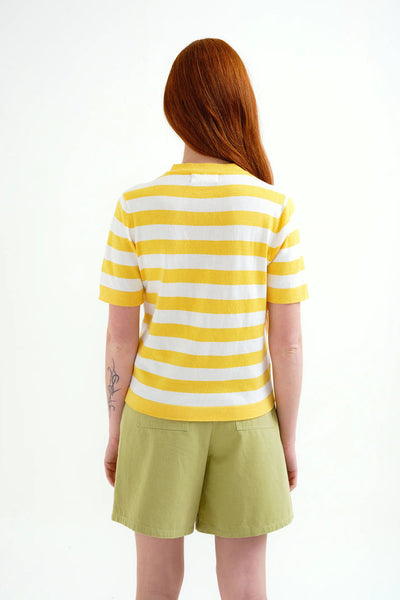 Claudia Top Yellow White