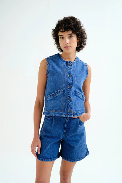 Fide Vest Denim Blue
