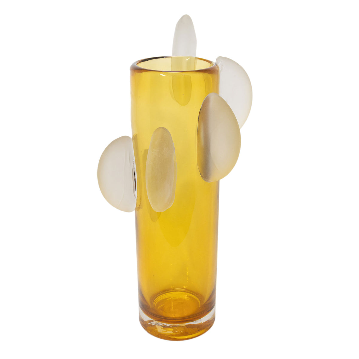 Divya Glass Vase Amber