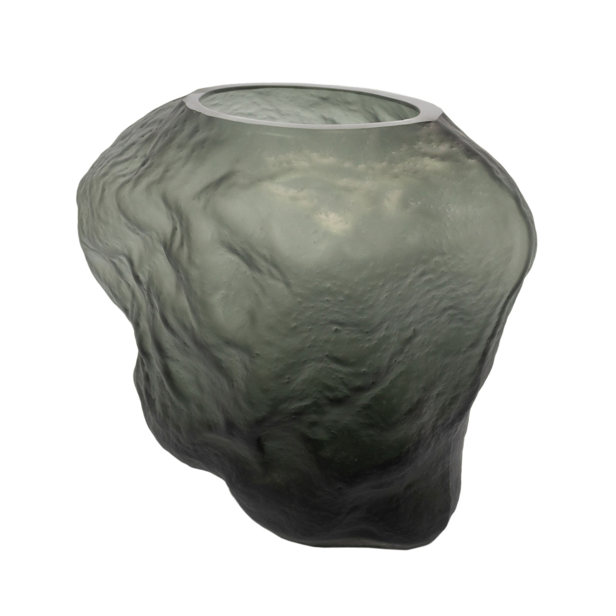 Ehsaan Glass Vase Grey