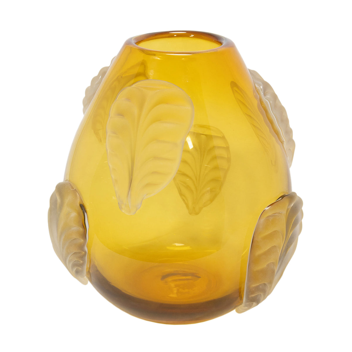 Eshana Glass Vase Amber