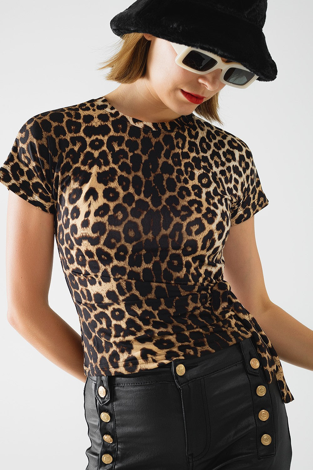 Gati Top Leopard Brown